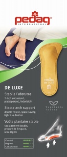 PEDAG - DE LUXE anatomski kožni polu-uložak